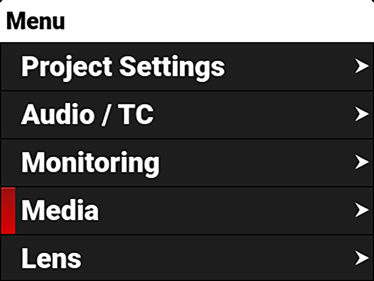 Media Menu